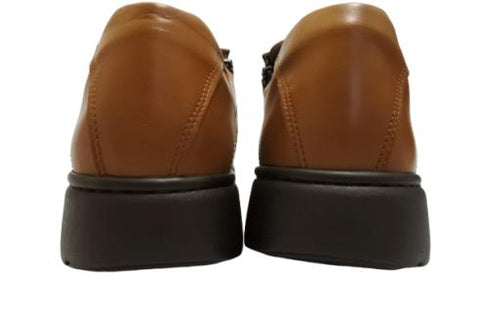 【HONTONIRAKUDA 330 キャメル】ファスナー付きカジュアルウォーキングシューズ